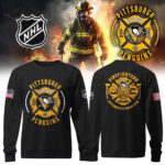 Pittsburgh Penguins x 2024 Firefighter Appreciation Night Premium Limited Long Sleeve Shirt