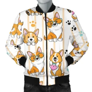 Cute Dog Printed Unisex Jacket