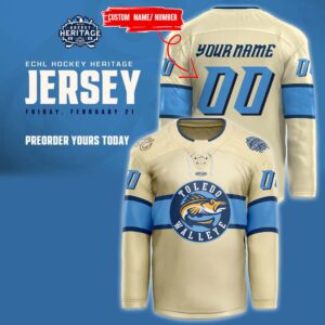 Toledo Walleye 2024 "Hockey Heritage Night" Jersey