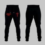 Limited Edition JESUS WON Black Joggers 2024