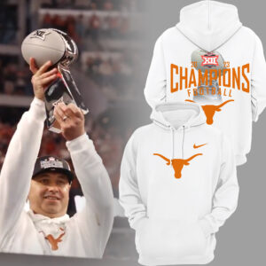 TEXAS LONGHORNS Big 12 Championship White Football Hoodie