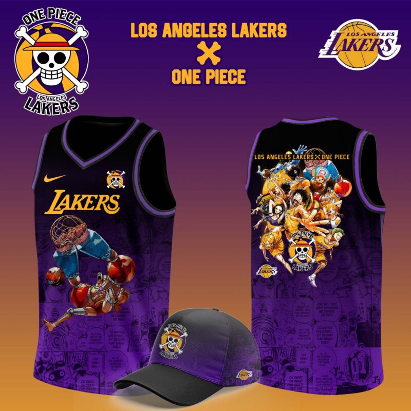 Los Angeles Lakers x FRANKY One Piece the Straw Hat Pirates Jersey