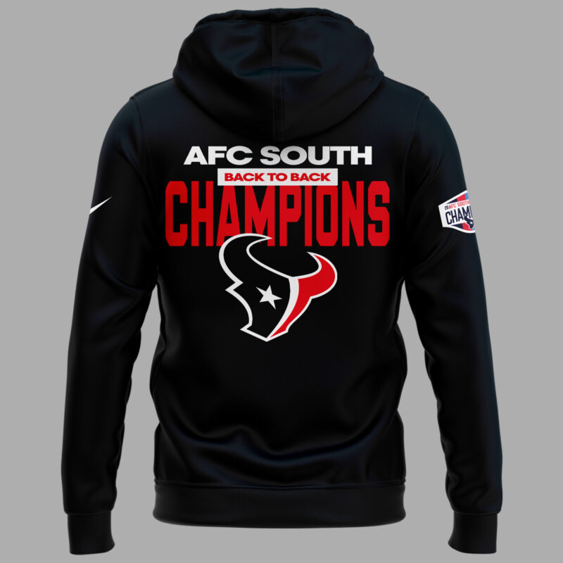 Houston Texans 2024 AFC South Division Champions Hoodie - Image 3