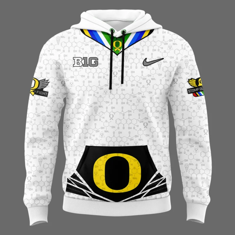 Oregon Ducks "Stomp Out Cancer" Limited Hoodie - Image 2