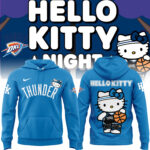 Limited Edition Oklahoma City Thunder x Hello Kitty Hoodie 2024