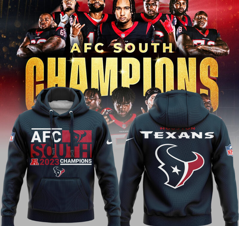 Limited Edition Houston Texans AFC South Division Champions Hoodie 03