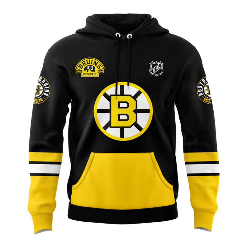 Men's Fanatics 2024 Boston Bruins Centennial Game Special Limited Hoodie - Image 2