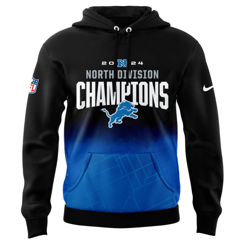 Special New Detroit Lions NFC North Champions Hoodie - Image 2