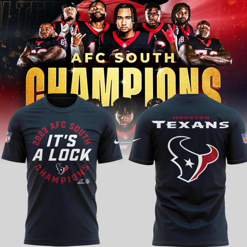Limited Edition Houston Texans It’s A Lock AFC South Division Champions Tshirt