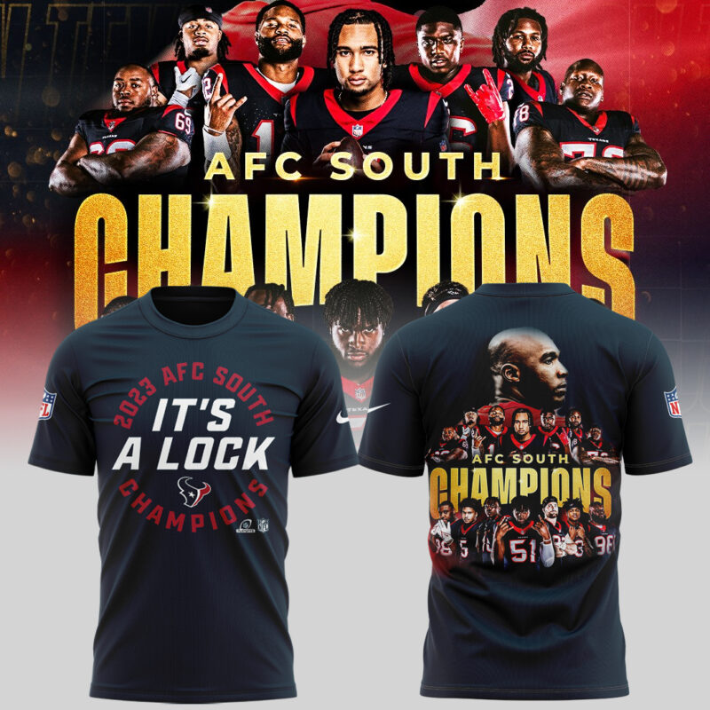 Limited Edition Houston Texans It’s A Lock AFC South Division Champions Tshirt 02