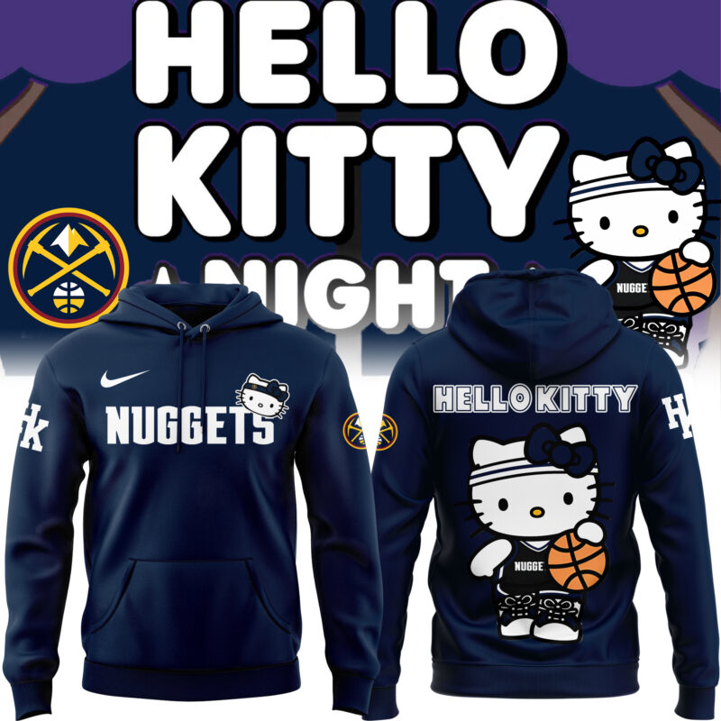 Limited Edition Denver Nuggets x Hello Kitty Hoodie 2024