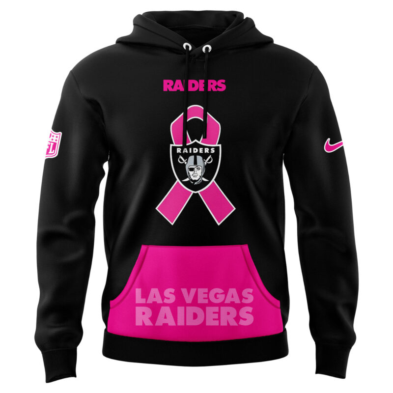 Las Vegas Raiders Breast Cancer Shirt 2024 - Image 2