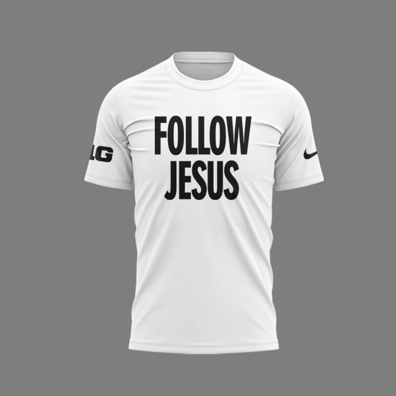Limited Edition FOLLOW JESUS White TShirt 2024 - Image 2