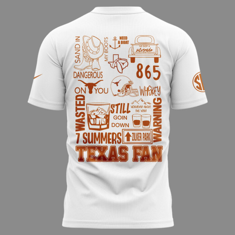 Limited Edition Texas Football x ACL Festival White Tshirt - Image 3