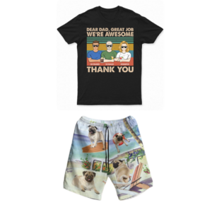Sun, Sand, and Style: Customized T-Shirt and Beach Short Combos
