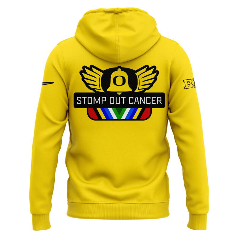 Oregon Ducks "Stomp Out Cancer" Heroes Hoodie - Image 3