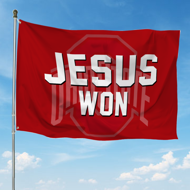 Limited Edition OHIO x JESUS WON Flag