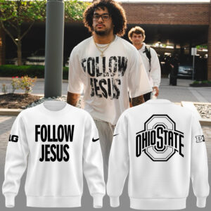 Limited Edition FOLLOW JESUS White SweatShirt 2024