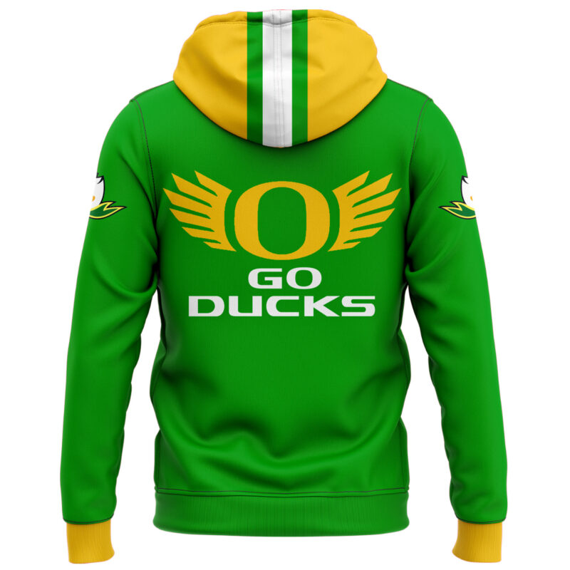 Oregon Ducks "Gang Green" Zip Hoodie 2024 - Image 3