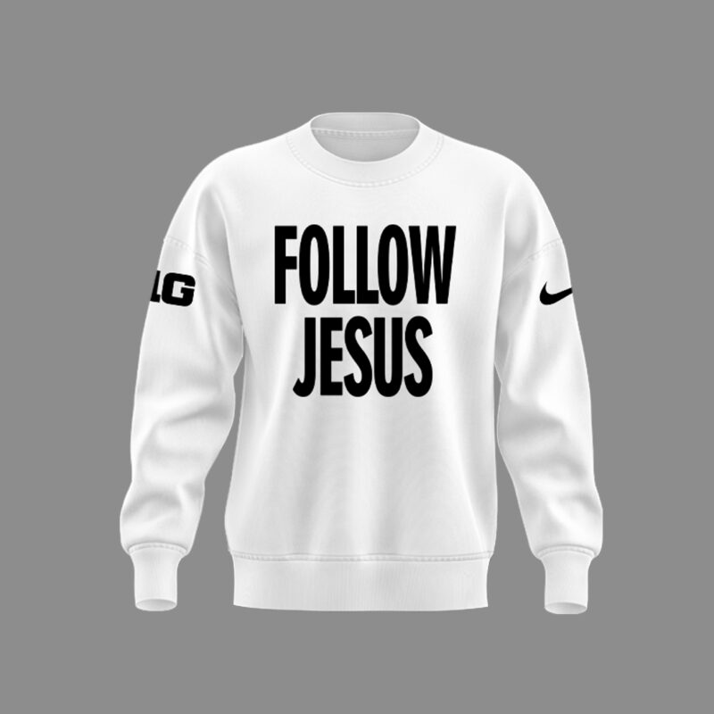 Limited Edition FOLLOW JESUS White SweatShirt 2024 - Image 2