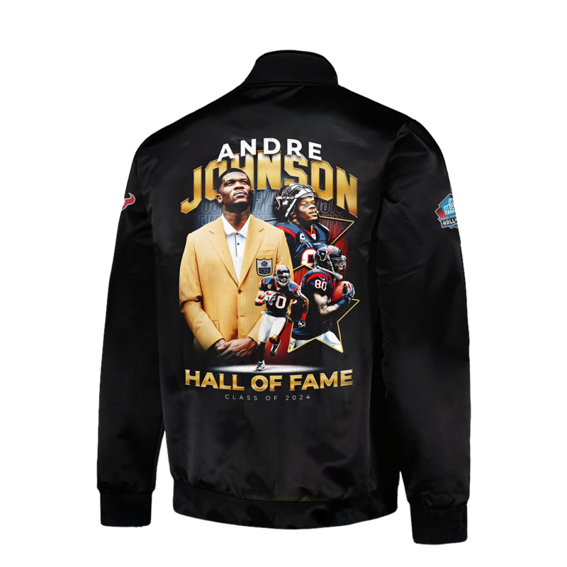 Limited Edition Andre Johnson Hall of Famer Bomber Jacket 2024 - Image 3