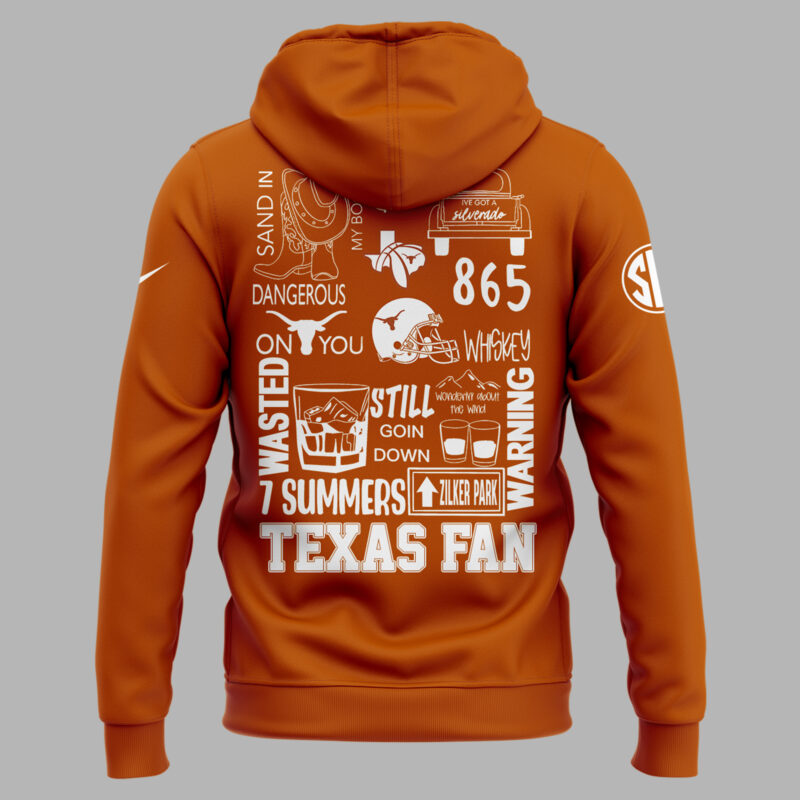 Limited Edition Texas Football x ACL Festival Orange Hoodie - Image 3