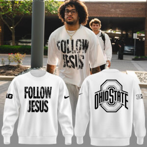 Limited Edition FOLLOW JESUS White SweatShirt 2024