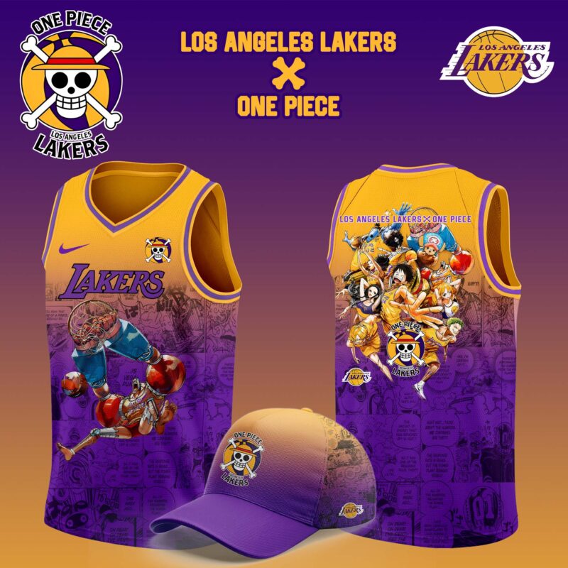Los Angeles Lakers x FRANKY One Piece the Straw Hat Pirates Jersey - Image 2