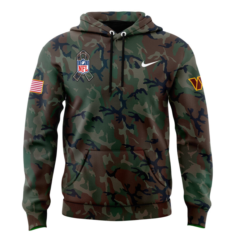 Washington Commanders NFL Salute to Service 2024 Hoodie - Image 3