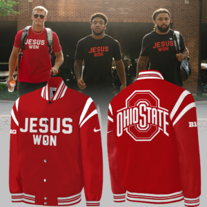 Limited Edition JESUS WON Red Bomber Jacket 2024