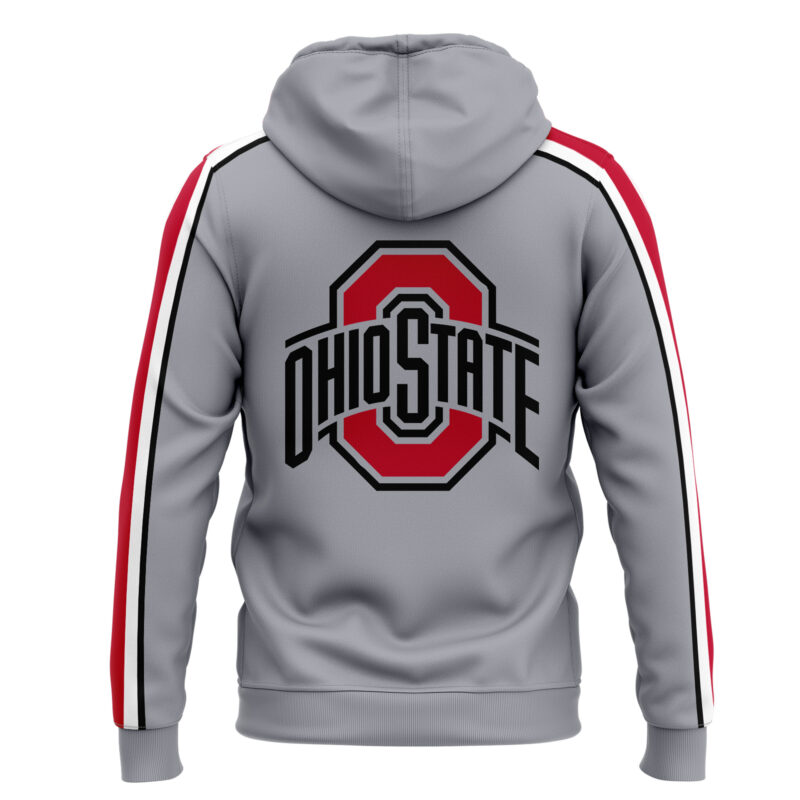 Men’s Ohio State Buckeyes Nike Gray Game Hoodie - Image 3