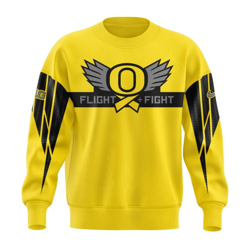 Oregon Ducks “Stomp Out Cancer” Heroes Sweater Shirt - Image 2
