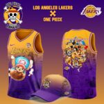 Los Angeles Lakers x Tony tony Chopper One Piece the Straw Hat Pirates Jersey