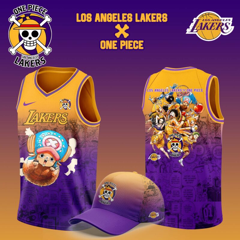 Los Angeles Lakers x Tony tony Chopper One Piece the Straw Hat Pirates Jersey