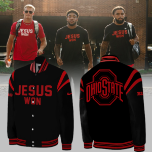 Limited Edition JESUS WON Black Bomber Jacket 2024