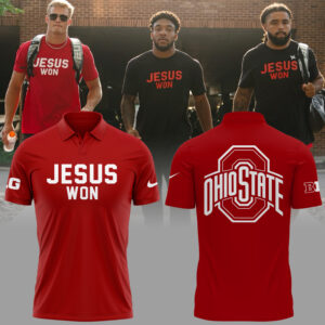 Limited Edition JESUS WON Red Polo 2024
