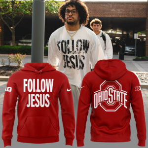 Limited Edition FOLLOW JESUS Red Hoodie 2024