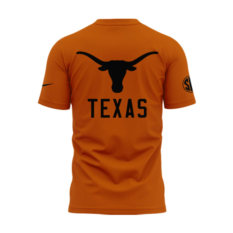 Limited Edition Texas Longhorns Fear Of God State Orange Tshirt - Image 3