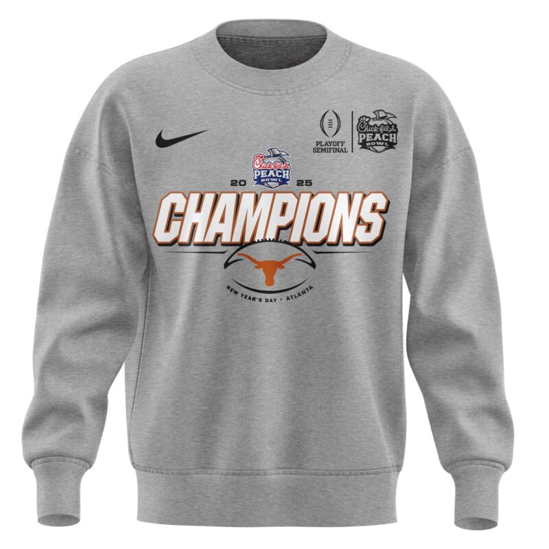 Texas Longhorns College Football Playoff 2025 Peach Bowl Champions Sweat - Image 2