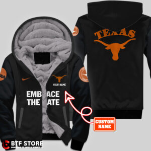 _Personalized Texas Longhorns - Fleece Zip Hoodie + Jogger + Cap