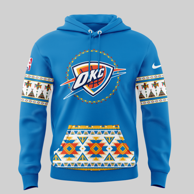 Oklahoma City Thunder Native American Heritage Night Hoodie - Image 2