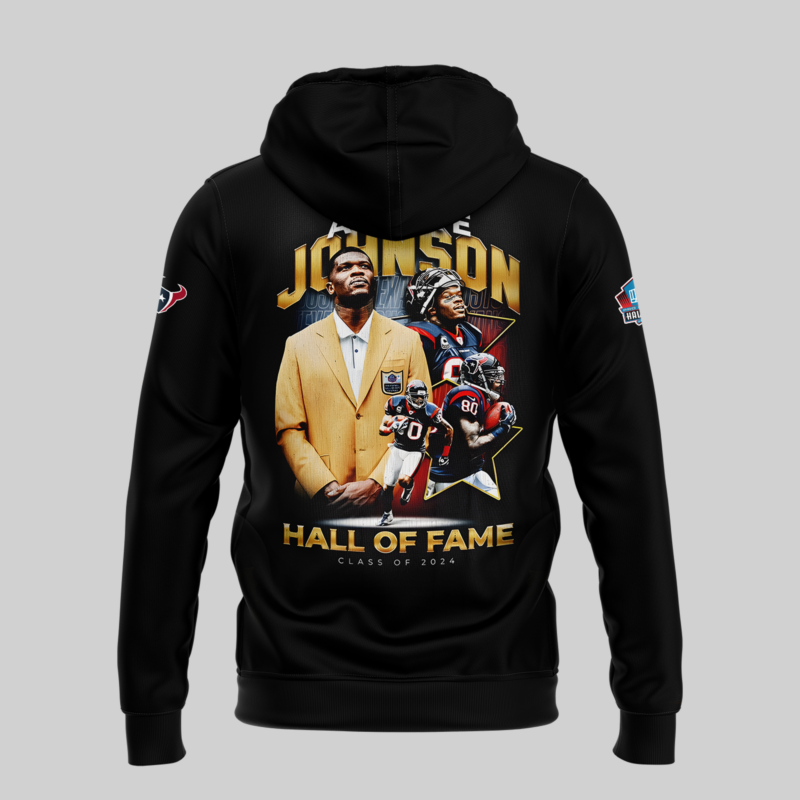 Limited Edition Andre Johnson Hall of Famer Hoodie 2024 - Image 3