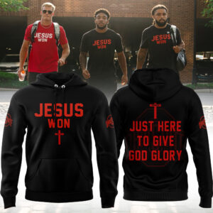 Limited Edition JESUS WON Black Hoodie 2024