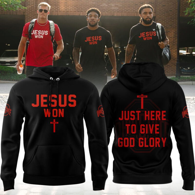 Limited Edition JESUS WON Black Hoodie 2024
