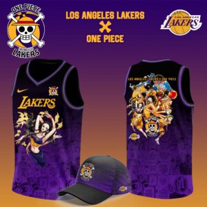 Los Angeles Lakers x NICO ROBIN One Piece the Straw Hat Pirates Jersey