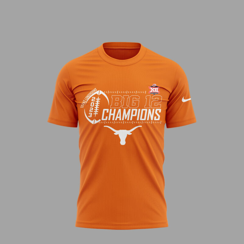 TEXAS LONGHORNS Big 12 Championship Football T-Shirt - Image 4