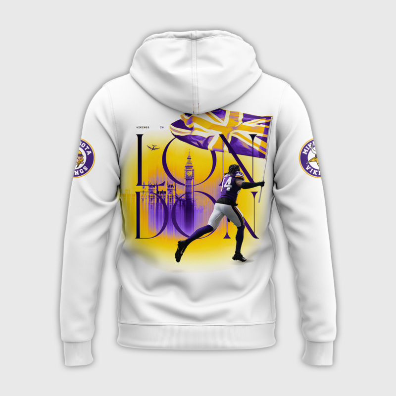 Minnesota Vikings 2024 London Hoodie - Image 3