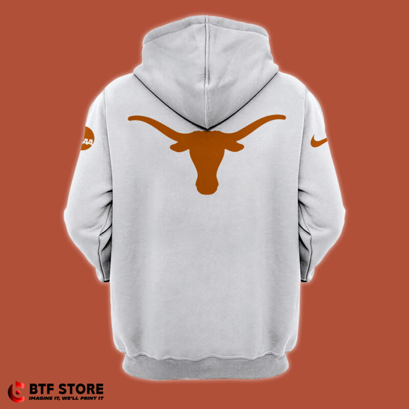 .Texas Longhorns Zip-Hoodie (White) - Image 4