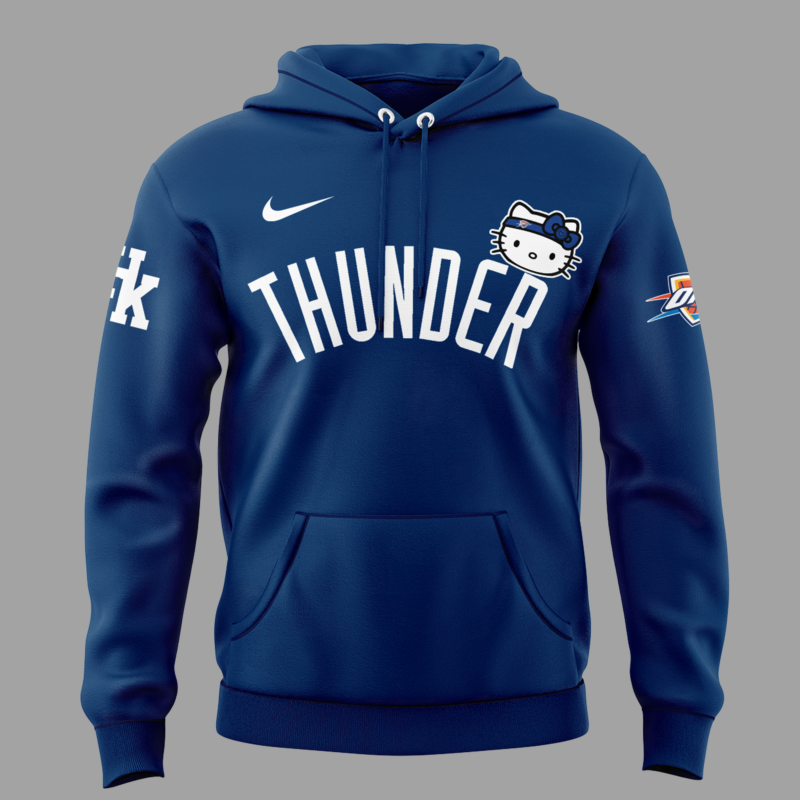 Limited Edition Oklahoma City Thunder x Hello Kitty Hoodie 2024 - Image 2