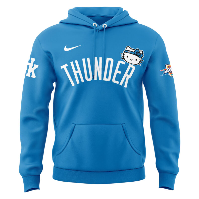 Limited Edition Oklahoma City Thunder x Hello Kitty Hoodie 2024 - Image 2